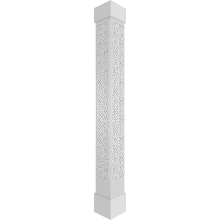 Craftsman Classic Square Non-Tapered Paisley Fretwork Column W/ Standard Capital & Standard Base